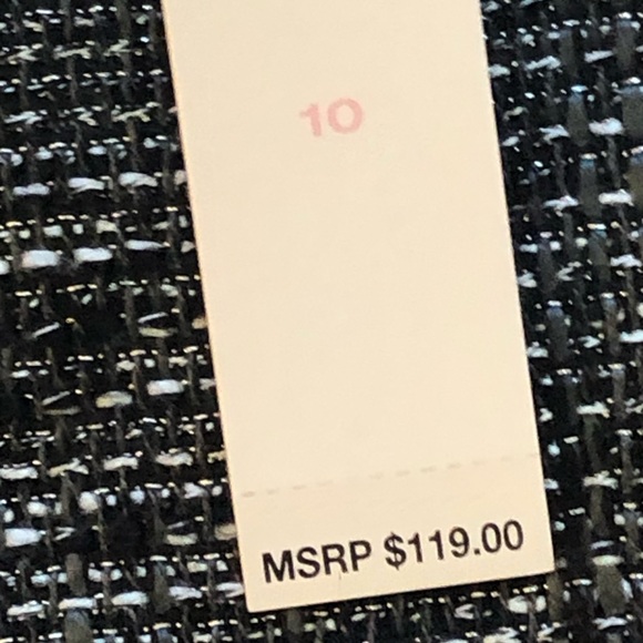 DKNYC Black Gray Silver Skirt , Flared Bottom  With Fringe Edge. Woman’s Size 10 - Picture 2 of 14